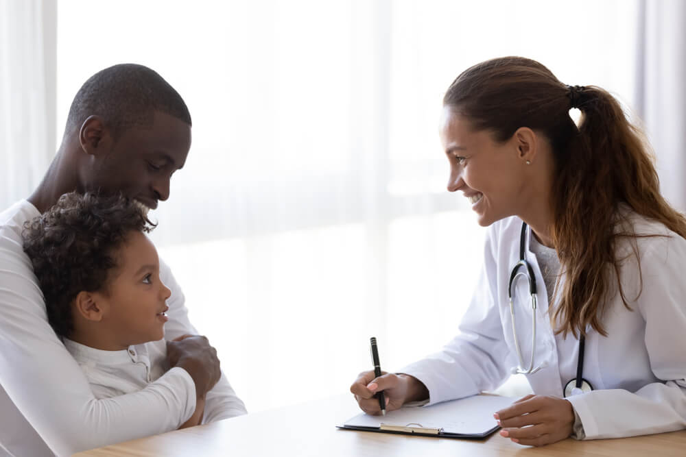 FNP with a patient