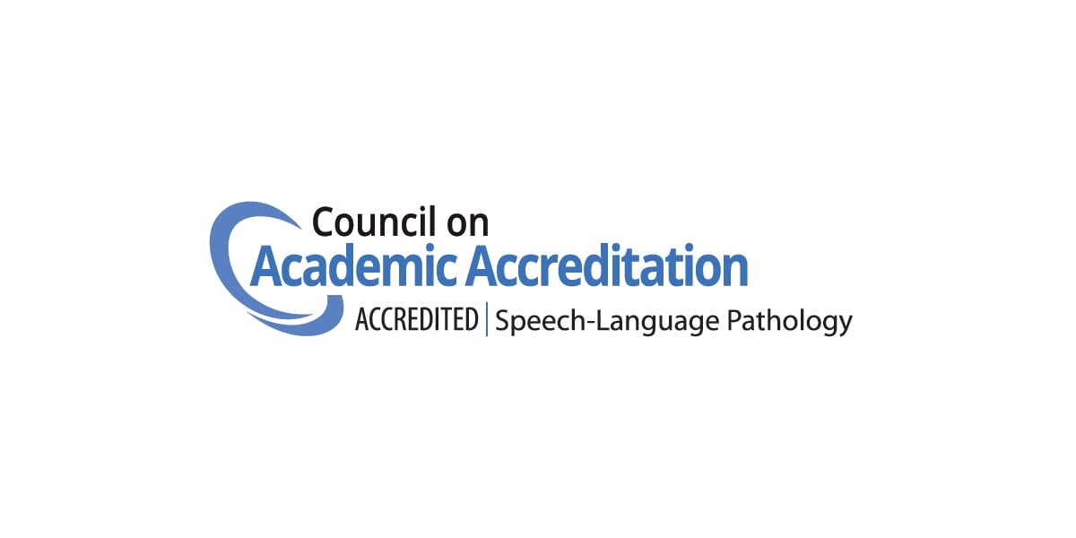 council on academic accreditation speech-language pathology logo