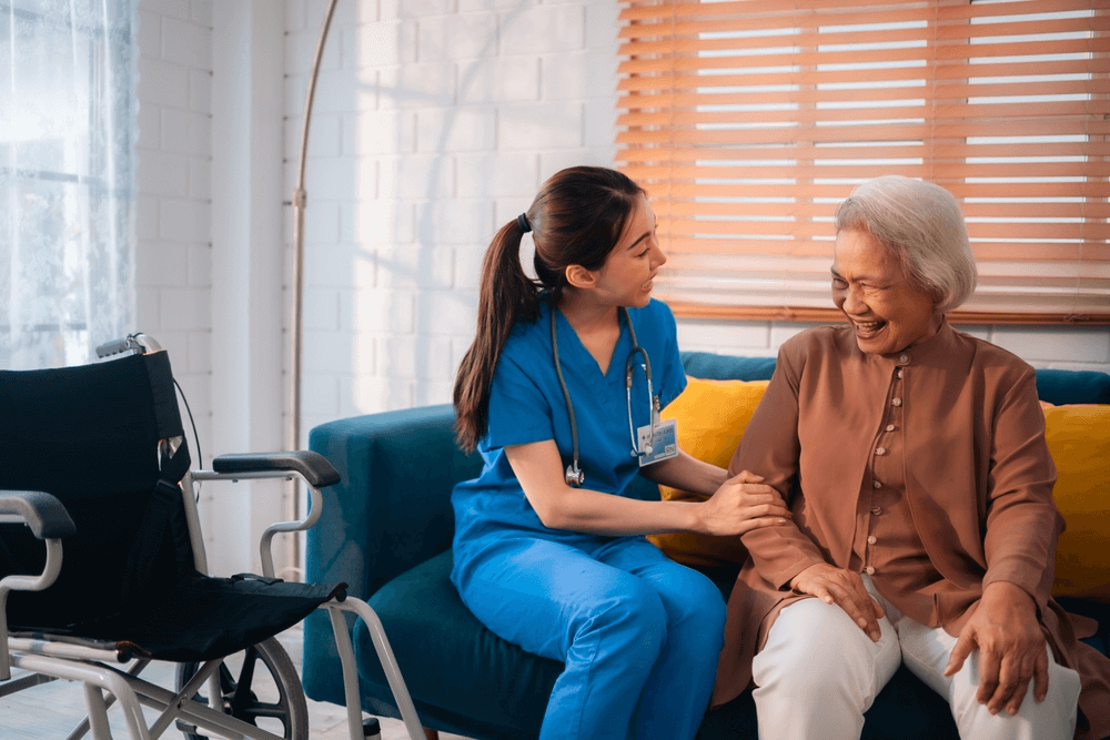 nurse with a patient